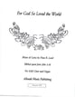 For God So Loved the World SAB choral sheet music cover